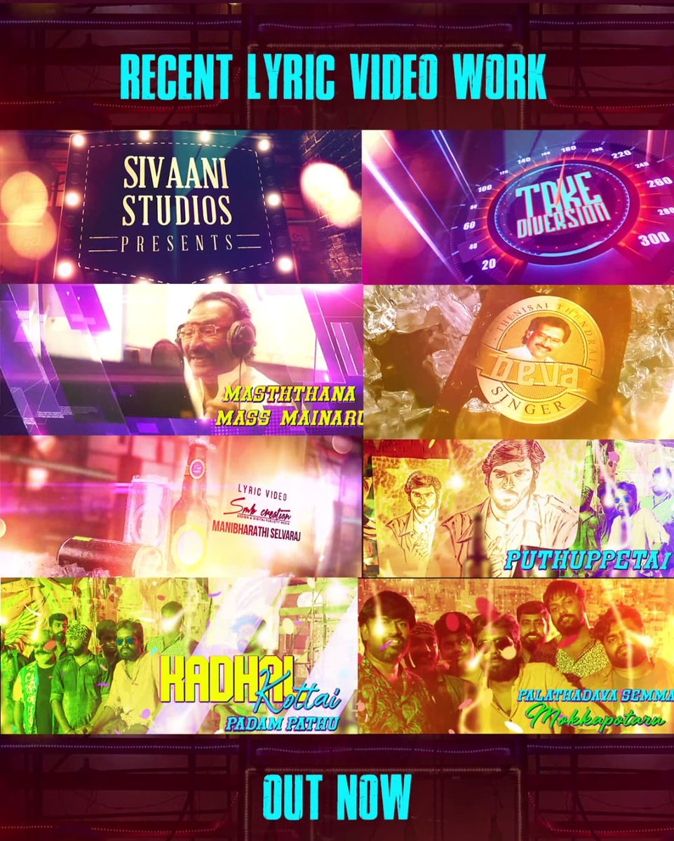 SMB Creation™ - Design & Editing Studio (@smbcreation) on Twitter photo Back to Back Release ❤️🙏
My Next Lyric Video #Mammaro song from #TakeDiversion
Out now - youtu.be/FCBvRRgdQmI
#SMBcreation Hope you are like this
Now Streaming on <a href="/divomovies/">Divo</a>
#ThenisaiThendral #Deva
@ssenthiliu <a href="/ice4mad/">eswar</a> <a href="/josefranklin_jf/">Jose Franklin</a> <a href="/actorjohnvijay/">John Vijay</a> <a href="/georgevijaymn/">George Vijay Nelson</a> Back to Back Release ❤️🙏
My Next Lyric Video #Mammaro song from #TakeDiversion
Out now - youtu.be/FCBvRRgdQmI
#SMBcreation Hope you are like this
Now Streaming on <a href="/divomovies/">Divo</a>
#ThenisaiThendral #Deva
@ssenthiliu <a href="/ice4mad/">eswar</a> <a href="/josefranklin_jf/">Jose Franklin</a> <a href="/actorjohnvijay/">John Vijay</a> <a href="/georgevijaymn/">George Vijay Nelson</a>