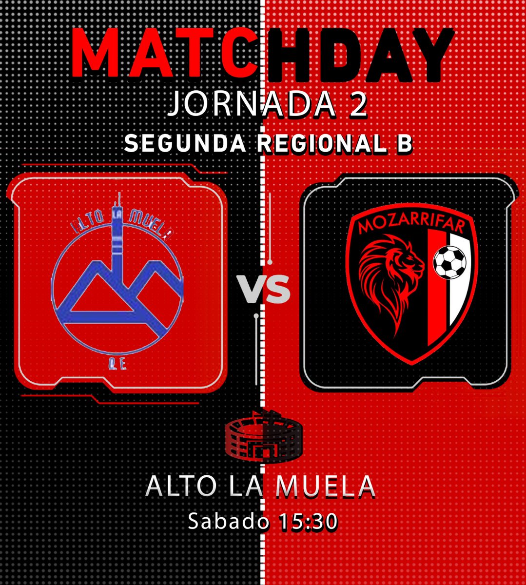 Primer equipo | Segunda Regional B

📆 Jornada 2
🆚 Alto la Muela
⏰ 15:30

#ATMO2020 #todosjuntos