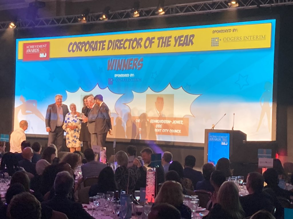 TelfordWrekin's tweet photo. HUGE congrats to @jobritton6 our exec director for children’s services who has been announced as Corporate Director of the Year at the #MJawards!! So well deserved! https://t.co/hfbGrwheMo