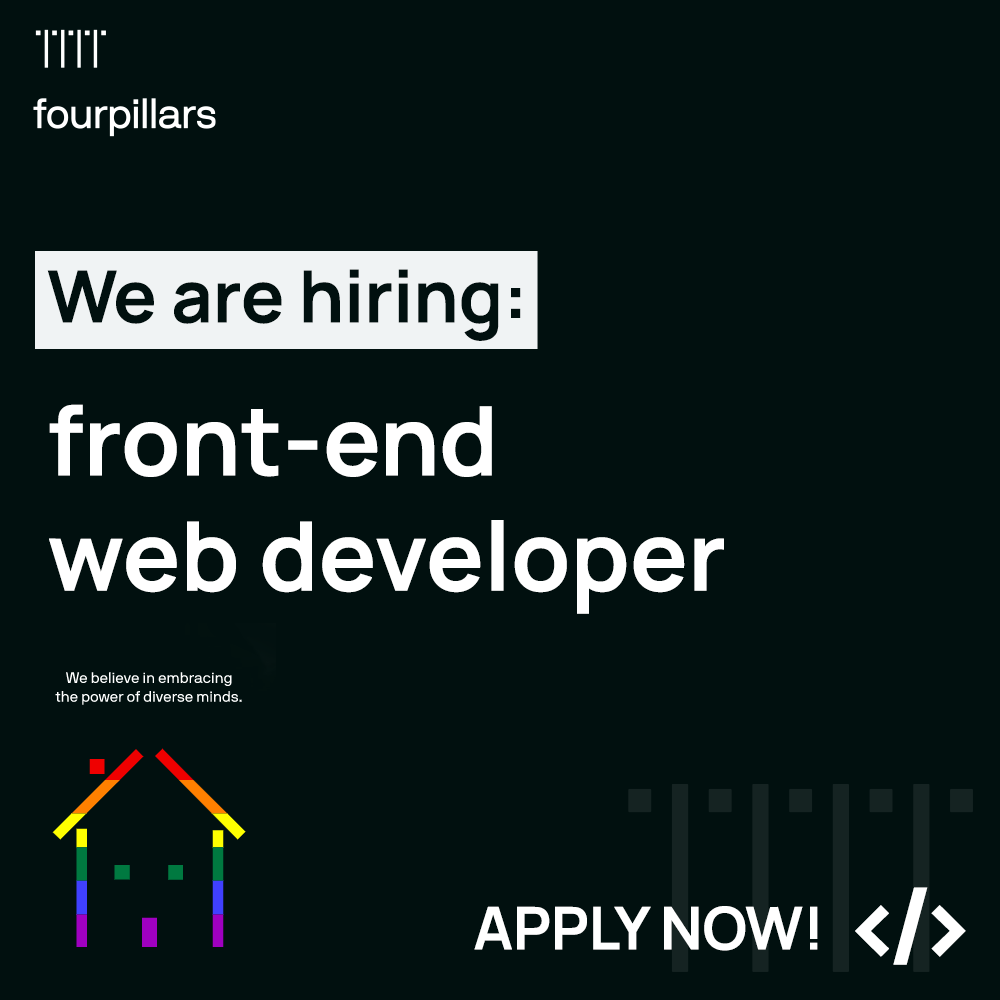 We are hiring!
Front-end web developer!
Ψάχνουμε για έναν παθιασμένο επαγγελματία που αγαπά αυτό που κάνει, έτοιμο να κάνει το “extra mile”. 
Κάνε Αίτηση: jobs.fourpillars.studio/front-end-web-… 
 #recruitment #recruiting #career #jobs #hiring #webdeveloper #frontenddev #fourpillars