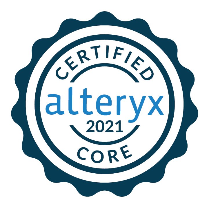 attaurr03219002's tweet photo. Happy to announce that I am now Alteryx Designer Core Certified! Watch out world, here I come!
#ThrillOfSolving #alteryxanalytics #designer #bi https://t.co/P53Tfnk7OE