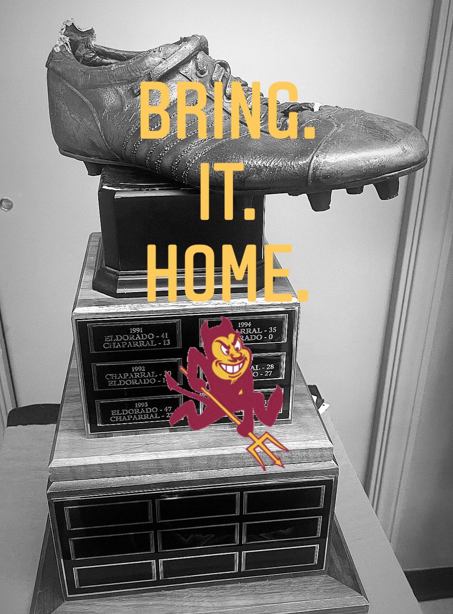 It’s finally game day!!! Let’s go!!!!!! 🤠 👎 vs 🔱 👍 6pm kickoff at Chap, tickets can be purchased using the link in our previous tweet to Ticket Spicket #eastsidepride #thecleatgame #rivalry #sundevils #cowboys #bringithome