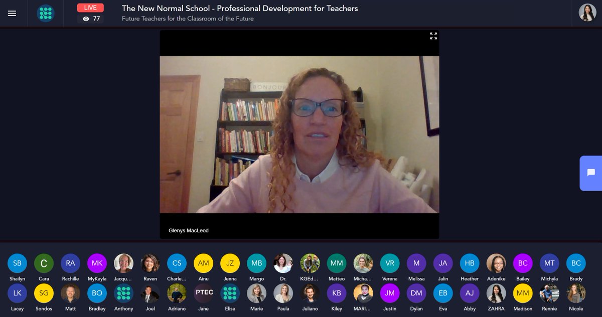 TechManitoba's tweet photo. "Can we cultivate technology to cultivate curiosity" - Glenys MacLeod
So happy to see so many of you at the #NewNormalSchool https://t.co/w9im5YceRo