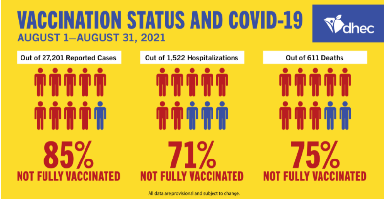 makavanagh's tweet photo. Politics and vaccine beliefs aside...who can see what is wrong with the #DataVisualization from @scdhec here? https://t.co/XNlzSsWc6g