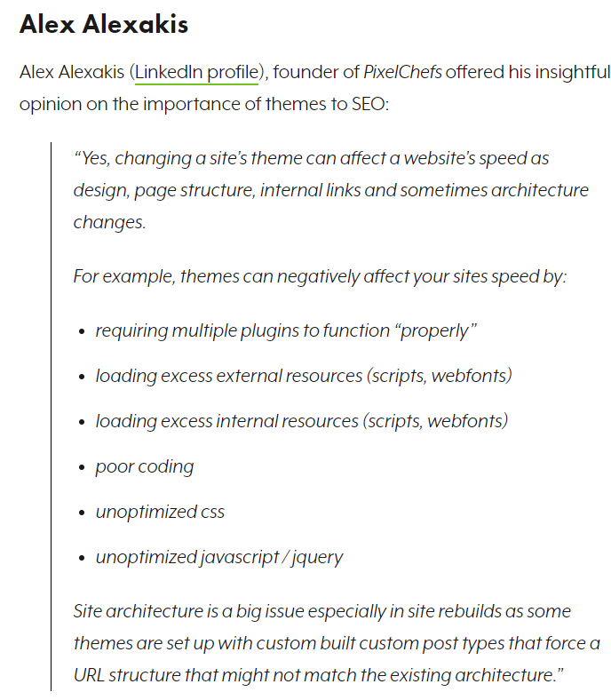 PixelChefs's tweet image. After hearing @JohnMu from Google say website themes impact SEO, I shared some thoughts on picking a theme for maximum ranking impact.  Read what @SEOBANKca, @Making8, @Martinibuster and I had to say on @sejournal  searchenginejournal.com/website-themes…