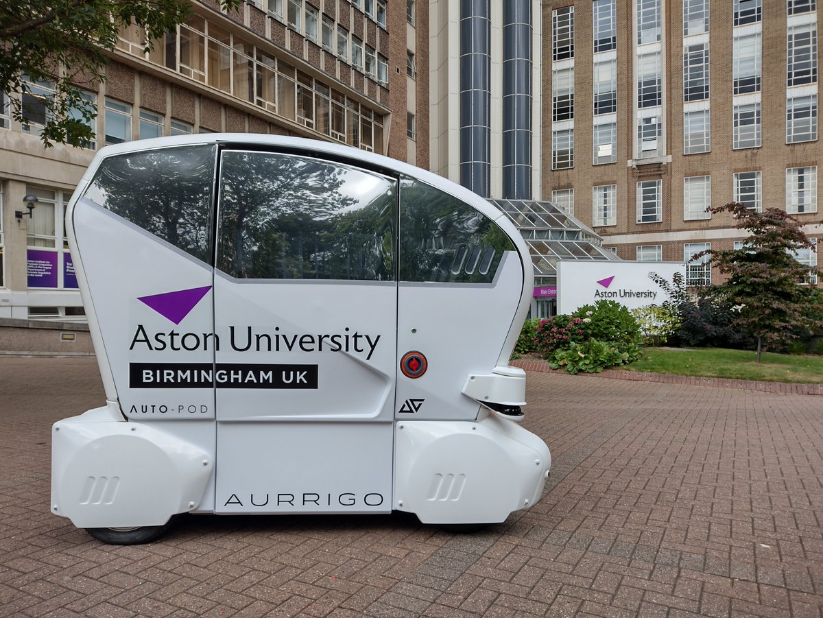 AstonPress's tweet image. 🤖 | We have some exciting news to share soon as part of this years #BirminghamTech week coming up in October.

🚍 Anyone on campus today may have seen a very different looking vehicle moving around!

Watch this space for more details soon

@AstonEPS @aurrigotech @BirminghamTech