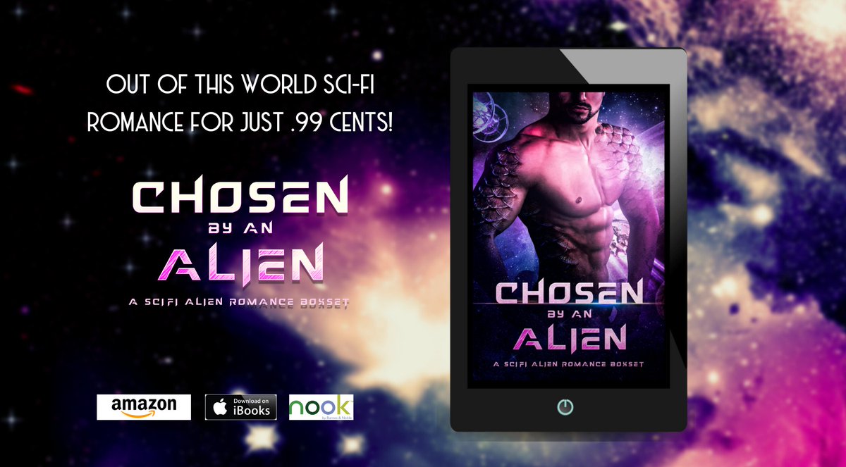 🔥✨Looking for some extra-stellar loving?
 
19+ authors have come together to bring you
#ChosenByAnAlien! Full-length stories featuring extraordinary males and #HappilyEverAfters.
Want your own #OutOfThisWorld love?
 
Preorder today!
books2read.com/ChosenByAnAlien