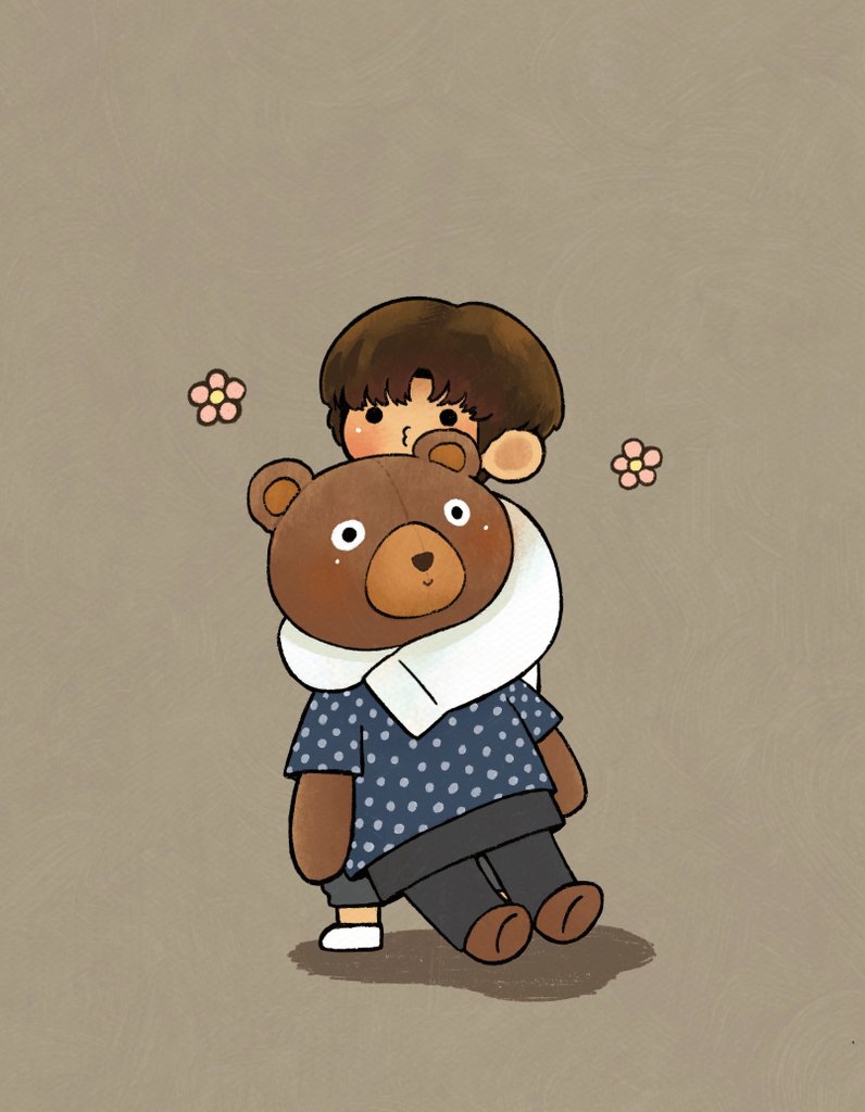 Taeyong PC but with XL bear (˃‿˂)