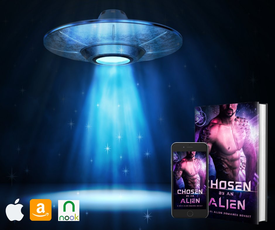 ✨🪐Love #Sci-FiRomance? 🪐✨
Check out #ChosenByAnAlien, and get swept away in an #out-of-this-world love. #alienromance 
books2read.com/u/3RnOyY
★★Want some freebies with your purchase?★★ cassidykoconnor.com/cbaa-freebies