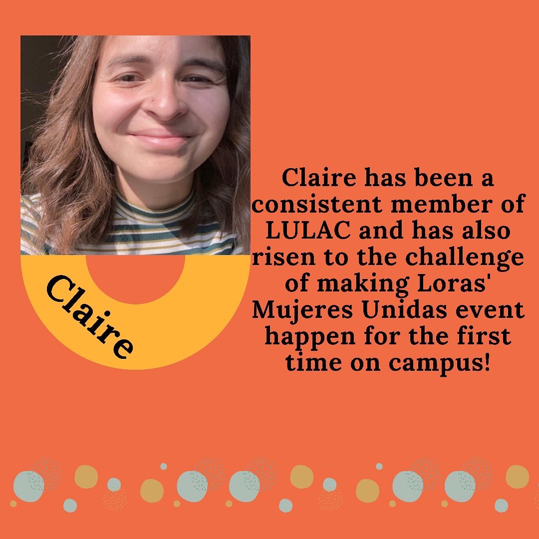 Congratulations to this weeks Student nominees for our Hispanic Heritage Month Spotlight. Felicidades y siguen demostrando tu excelencia!