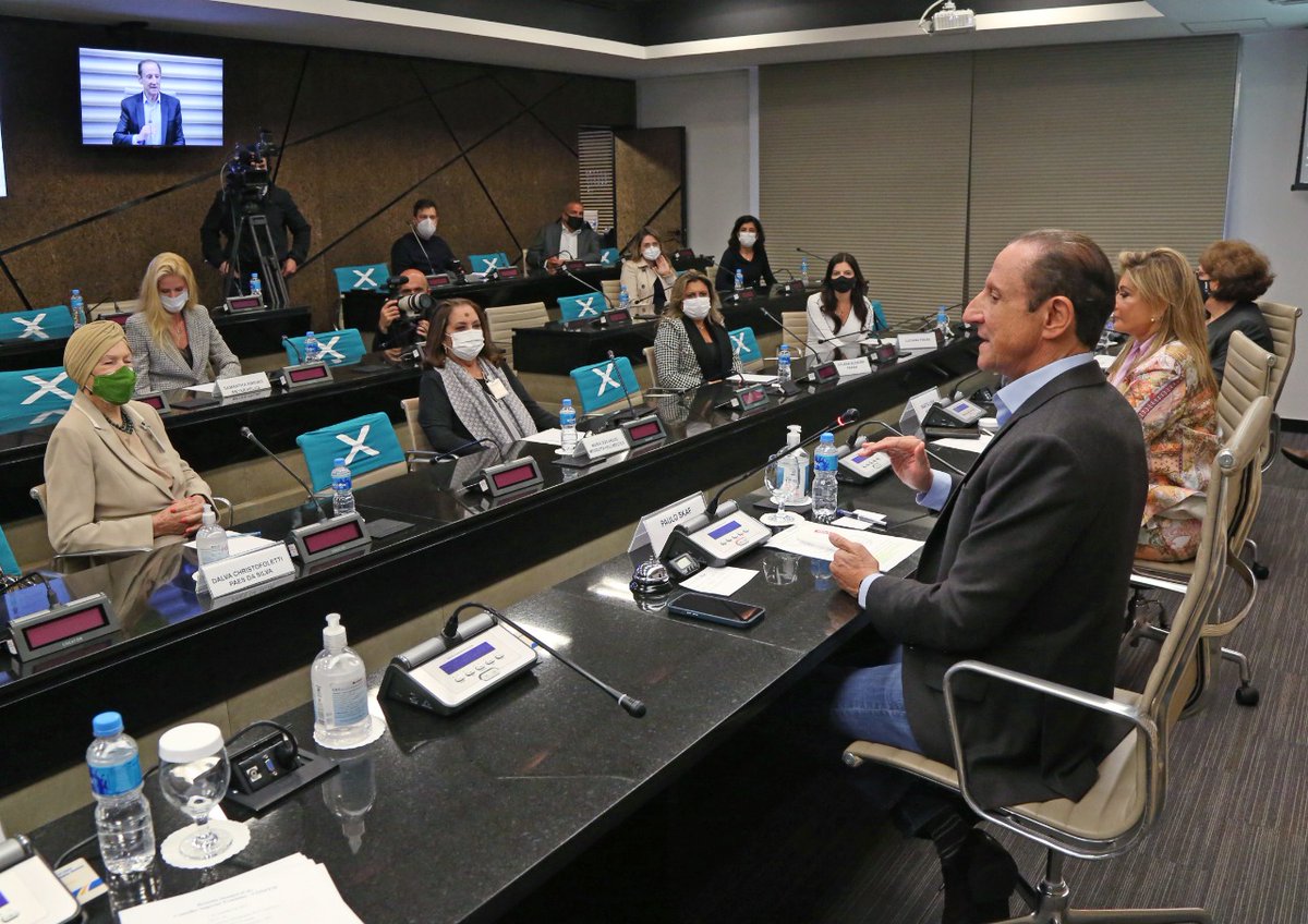 @skafoficial participa da primeira reunião do Conselho Superior Feminino - Confem. 'Faltava pouco para sentir que minha missão estava 100% cumprida antes de encerrar o mandato, uma delas era a instalação do Conselho das Mulheres', disse.