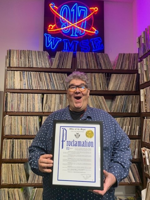 It's officially 917 Day!  Thanks for the proclamation Mayor Barrett and for recognizing 40 years of great radio!  #wmse40