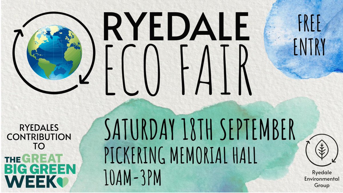 Join us at the Ryedale Eco Fair this Saturday 🌸🍀🌳🌳🌱♻ - mailchi.mp/fb03ad5d9ded/j…