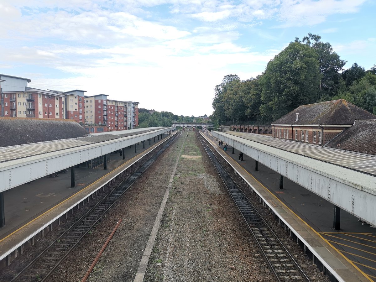 Exeter Central with it's two former through lines still clear to see, I've got a date with the Exmouth branch