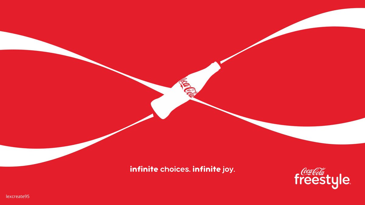 lexcreatestudio's tweet image. Infinite joy @CocaCola

For @OneMinuteBriefs and @ccfreestyle

Cleaned up my entry from this morning.

#CocaColaFreestyle #advertising #copywriter