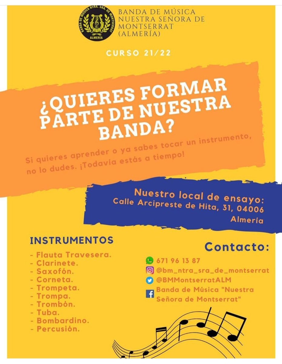 Por si deseas unirte a <a href="/BMMonserratALM/">B.M. Ntra. Sra. Montserrat</a> ahora puedes #regionescofrade