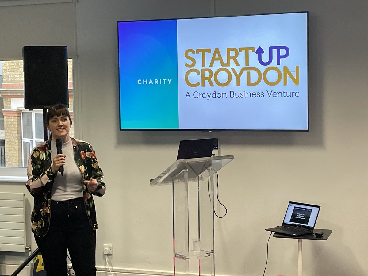 The awesome <a href="/SaundersSaffron/">Saffron Saunders</a> from <a href="/StartUpCroydon/">StartUp Croydon</a> hits the stage @lsbudigital #cityfuturescapes