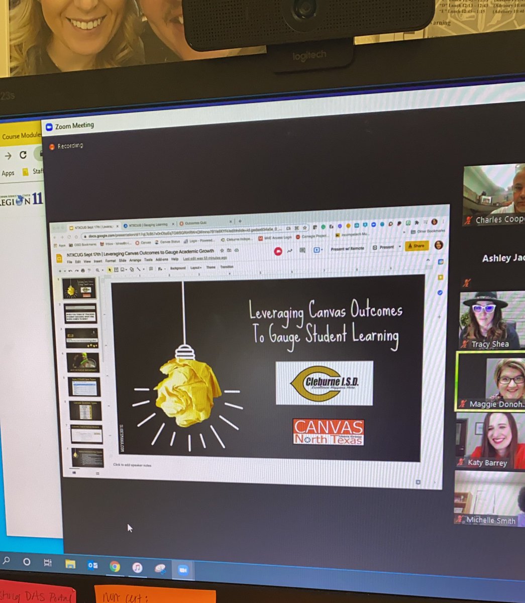 Love getting to be at the #NTXCUG virtual meeting! 

Focusing on Outcomes and how @DiscoveryEd can integrate with Canvas today. 

@esc11Canvas @Region10ESC