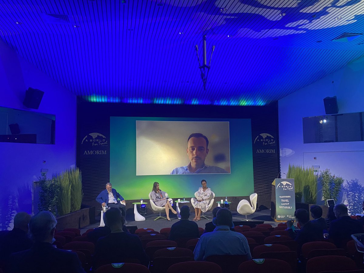 travelresilient's tweet photo. On stage now: @hay_carol moderates “Shared economy players’ contribution to the transformation of tourism” with @mazaic, @emmanuelarnaud, Therese Rice, Eric Labonnadaire and @christiandelom 

#Awft21 @aworldfortravel 

Watch live: https://t.co/CmcqULj94Q https://t.co/t62ubE29d5
