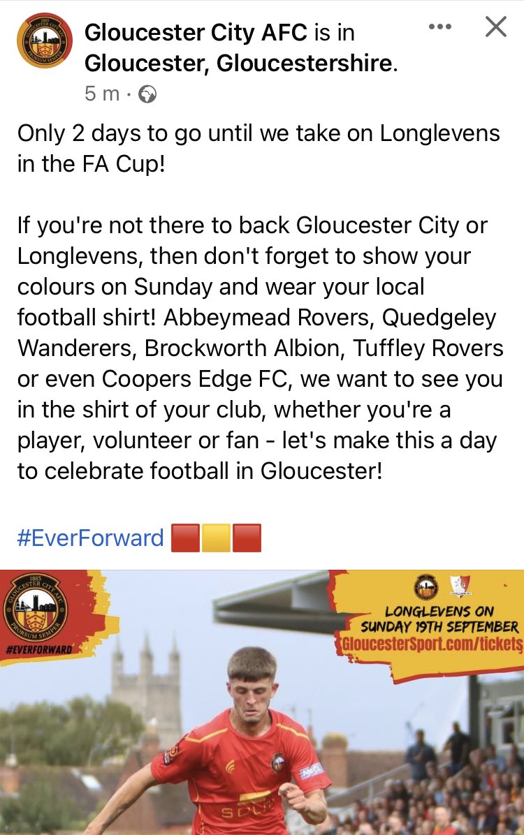 Coopers Edge FC tweet media