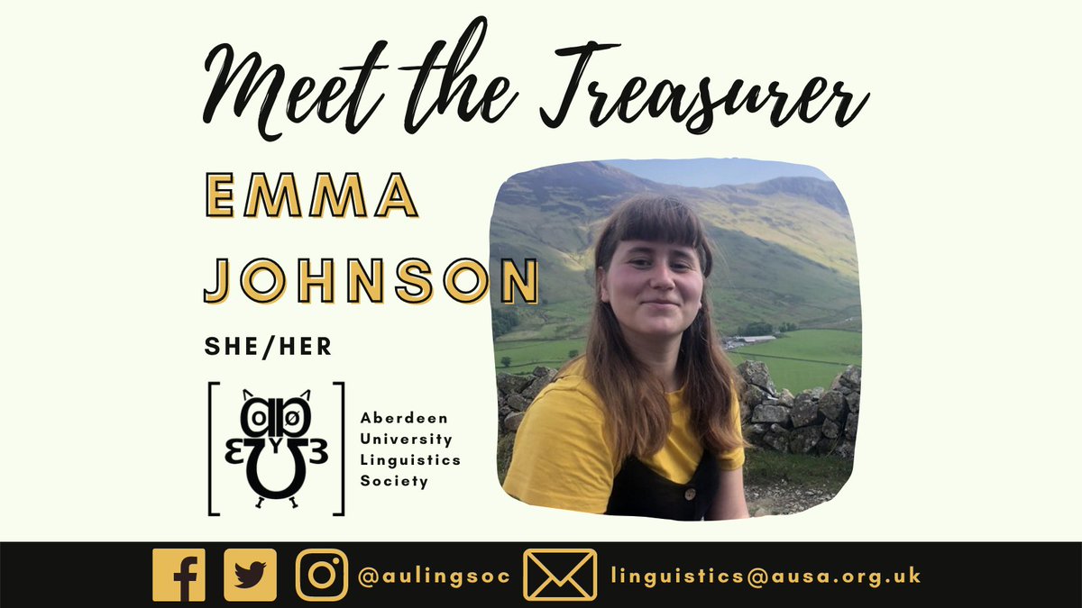 aulingsoc's tweet photo. Last but certainly not least, meet Emma Johnson; our treasurer! https://t.co/x1nsdvkxg9