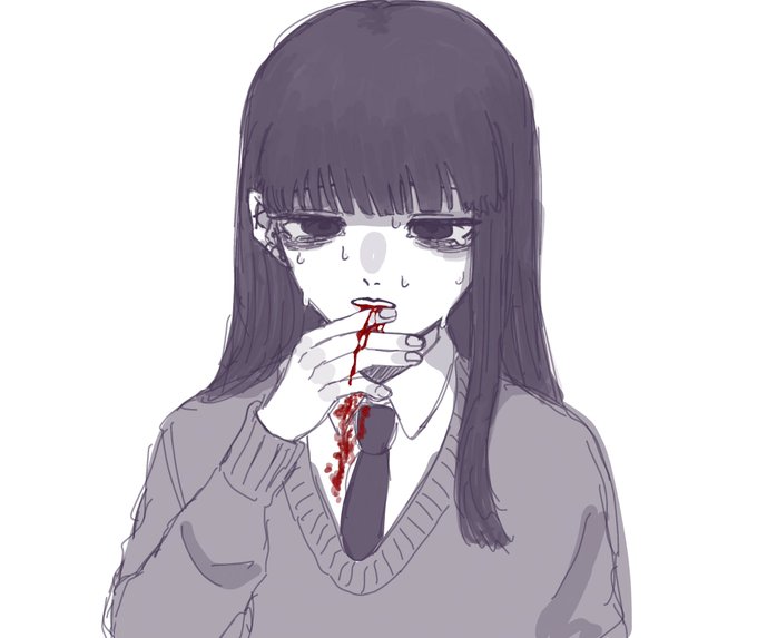 吐血のtwitterイラスト検索結果