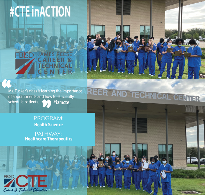 We know scheduling doctor appointments can be a hassle! Well the Health Science students are tapping into the importance of scheduling and efficiency for patients! #CTEinAction #IamCTE