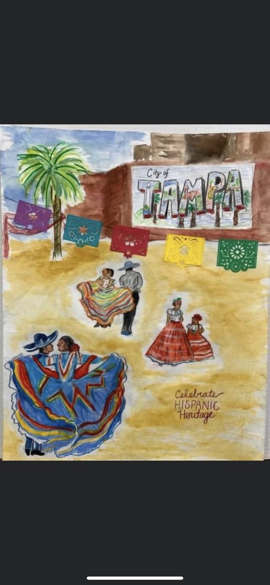Thank you City of Tampa Hispanic Heritage Celebration for recognizing our talented Blake Visual Art Students! 1st &amp; 3rd place! <a href="/JaneCastor/">Jane Castor</a> <a href="/CityofTampa/">City of Tampa</a>