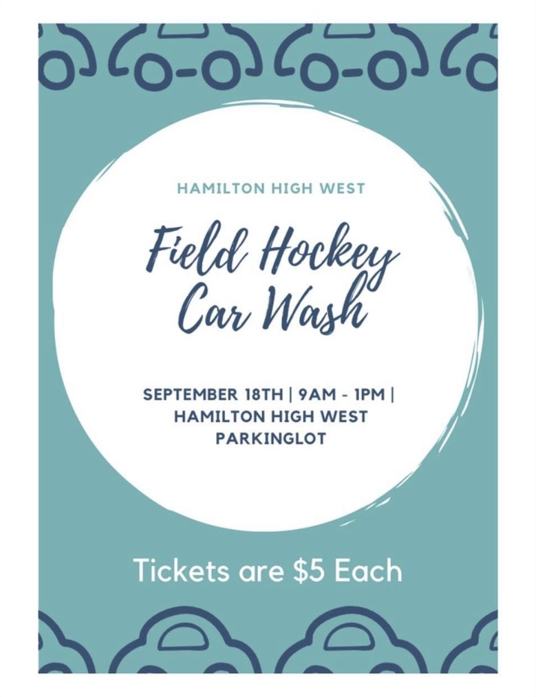 Please come out tomorrow, Saturday 9/18, to support the Hamilton West Field Hockey program! 🐝🏑 <a href="/HHW_Athletics/">Hamilton West Sports</a> <a href="/FieldhockeyHhw/">HHW Fieldhockey</a> <a href="/WeAreHTSD/">WeAreHTSD</a>