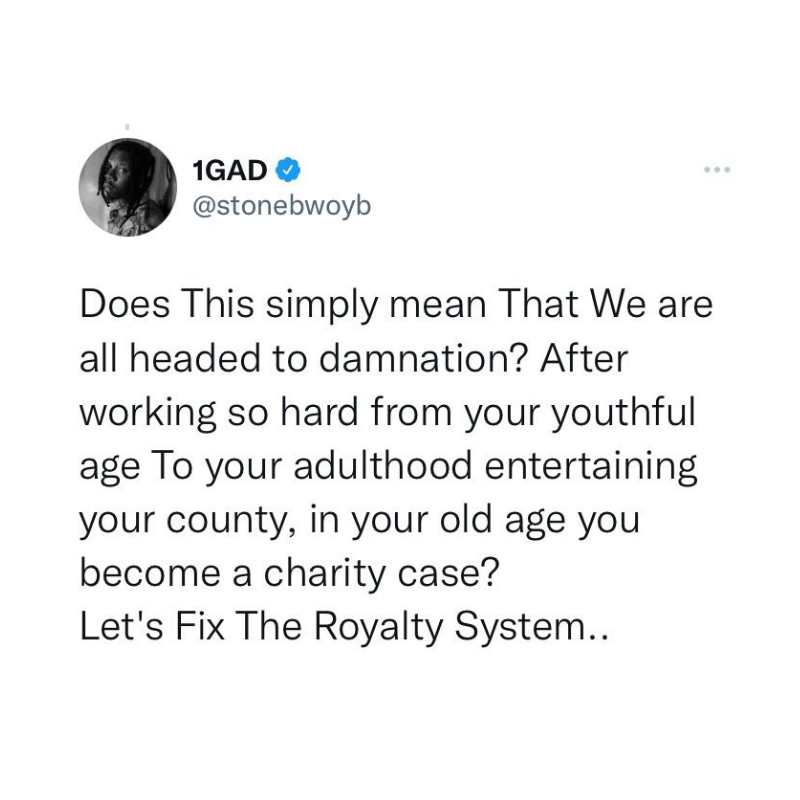 PulseGhana's tweet photo. '@stonebwoyb appears to be genuinely concerned about the welfare of musicians in Ghana.

#PulseEntertainment #FixTheRoyaltySystem https://t.co/xG9Z28hU3v