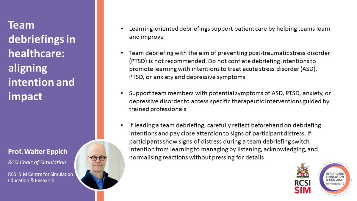 Friday's #hcsimweek21 #PaperOfTheDay was published in @bmj_latest just this week by @RCSI_Irl Chair of Simulation @WalterEppich and colleagues @Mi_Minka @Team_Schmutz & @debriefacademy

doi.org/10.1136/bmj.n2…