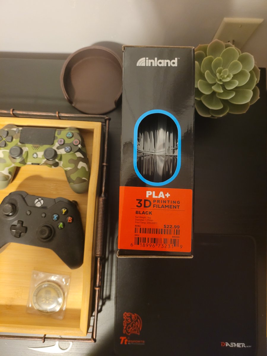 3DPrintingNoob's tweet photo. I'm really enjoying these Inland PLA+ filament spools I picked up from @microcenter! #pla #3dprinting #filament #3dprintingfilament https://t.co/u7nuLZweiZ
