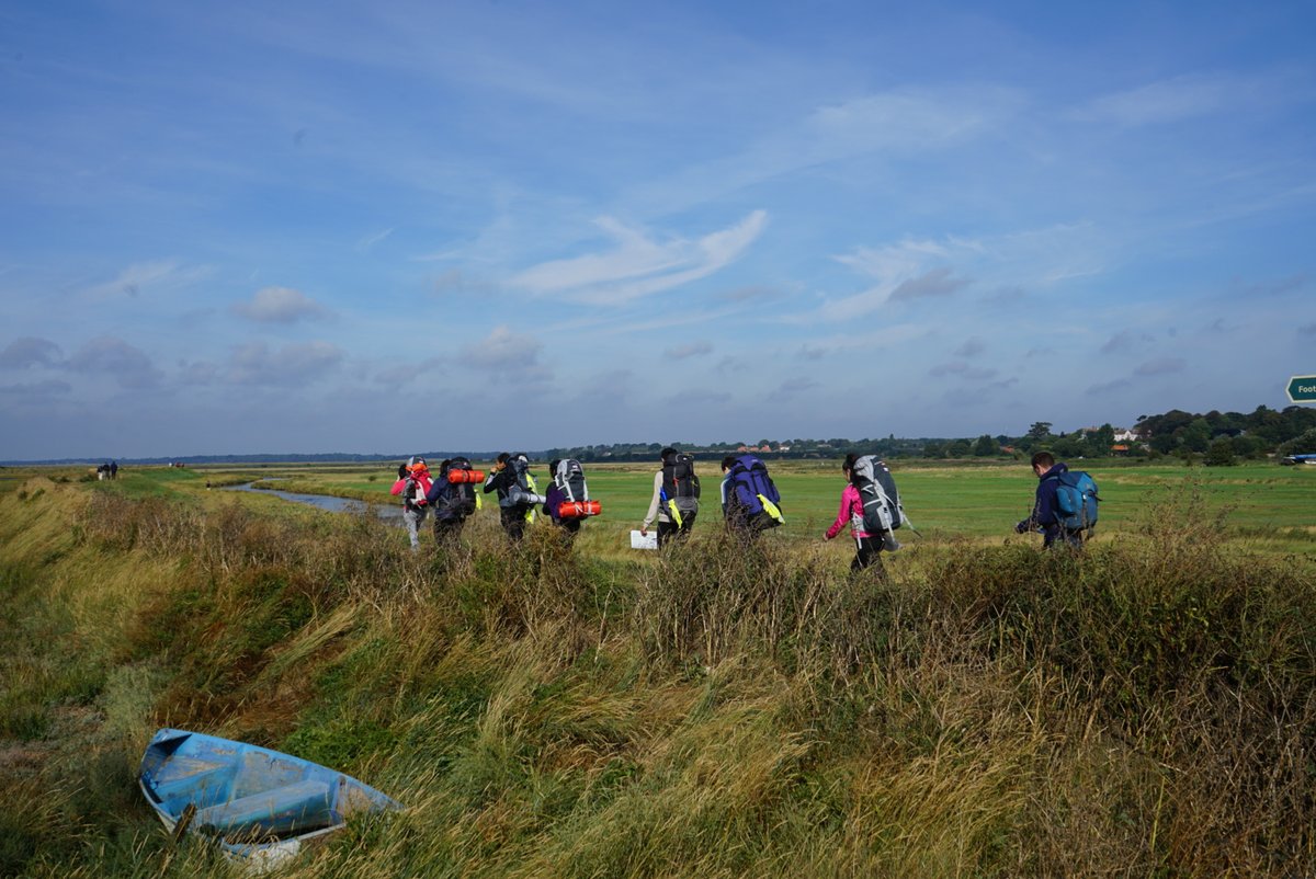 Wonderful start to our weekend camping trip as part of the Duke of Edinburgh programme. We're walking in Suffolk near Slaughden and it couldn't be more beautiful! #educationwithcharacter #dukeofedinburgh #teambuildingskills <a href="/DofE/">The Duke of Edinburgh’s Award</a> <a href="/UnitedLearning/">United Learning</a>