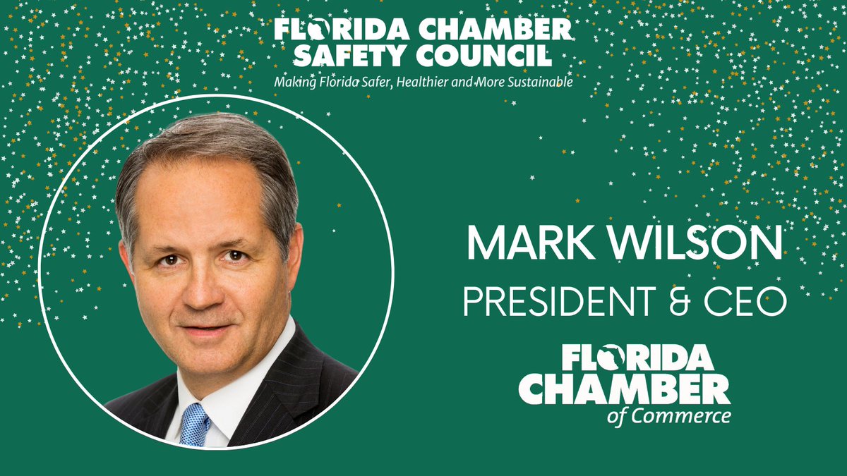 This week's #AdvisoryBoardSpotlight features President & CEO of the @FlChamber, @MarkWilsonFL. Thank you for your dedication to our mission to make #Florida the safest, healthiest + most sustainable state in America. #FLChamberSafety
