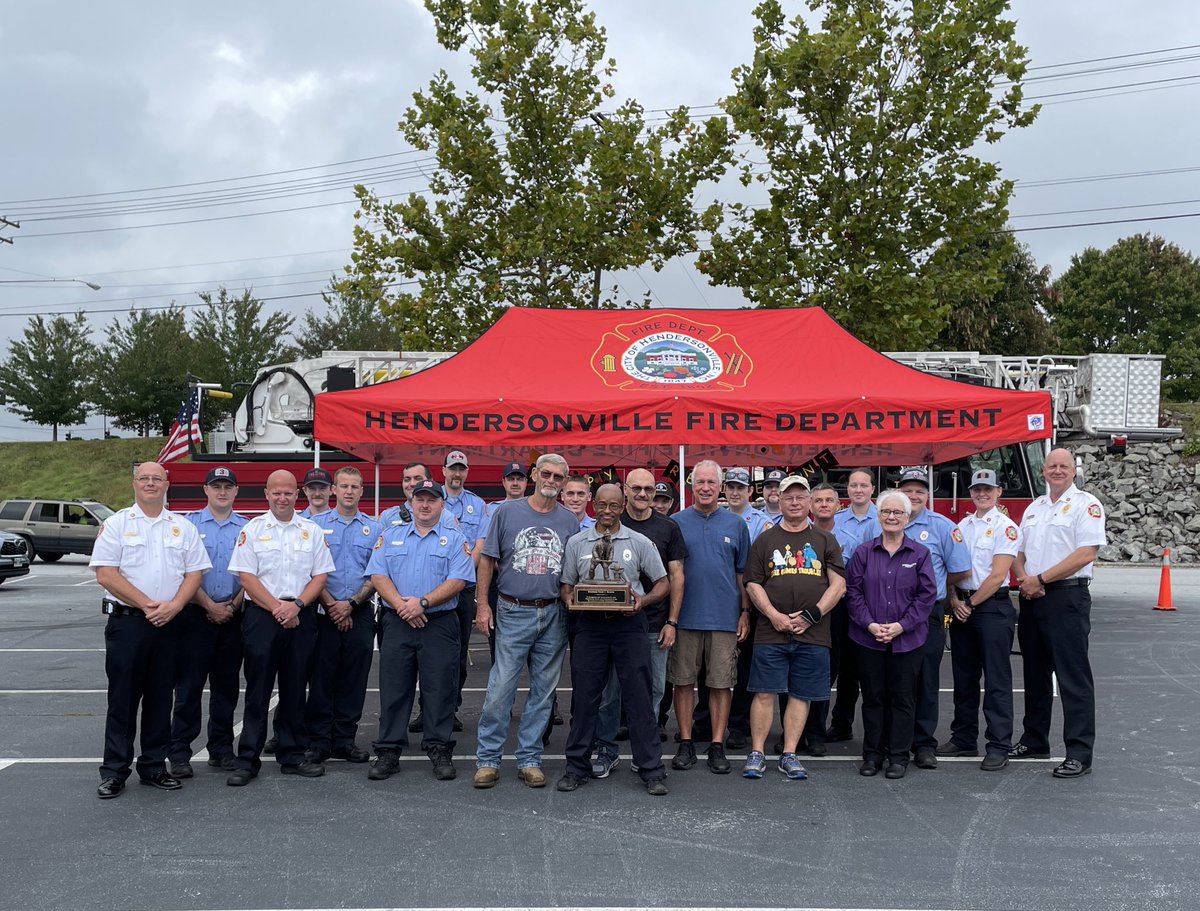 HVLfire's tweet image. The weather can’t rain on Terry’s parade! We are celebrating Engineer Terry Martin today and the legacy he leaves at the Hendersonville Fire Department and the City of Hendersonville! Best wishes on a well-deserved retirement!