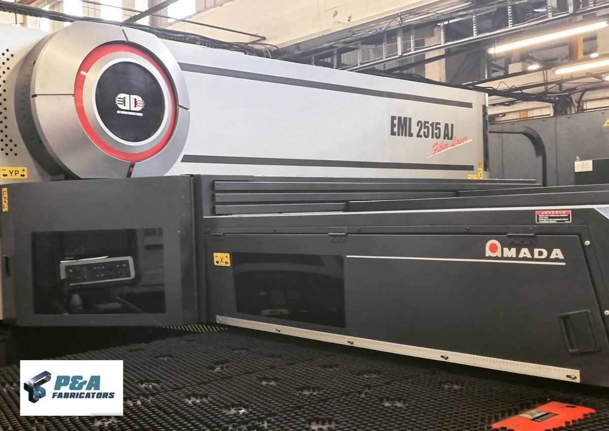 P&amp;A Fabricators has an Amada Fibre Laser Punch Combination Machine which was imported from Japan and the very first of its type in Africa. It features a powerful 30 ton punch and a 3 kw laser on a 1500x3000 none marking brush bed. #amada #stainlesssteel #mildsteel #Aluminium