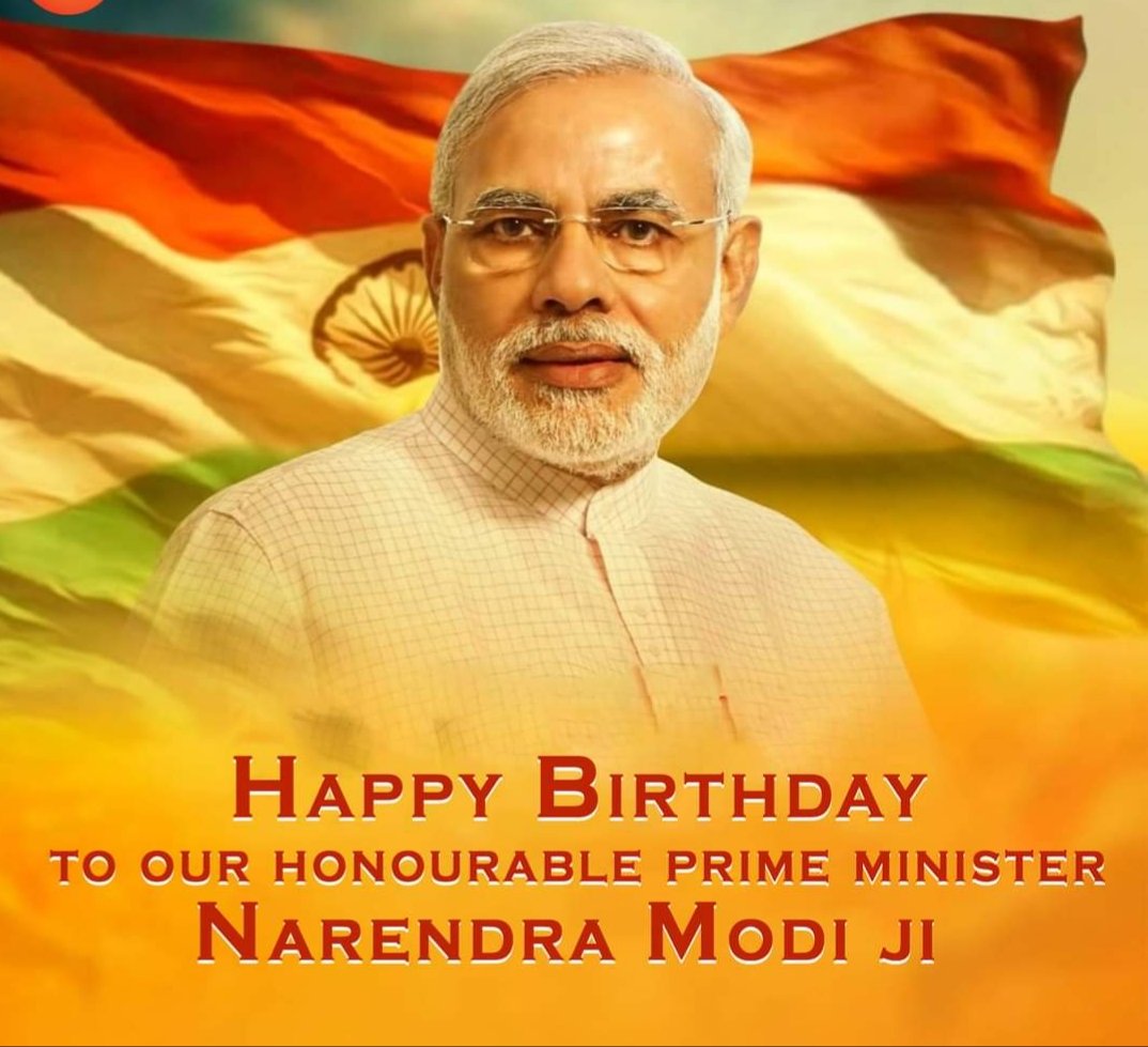 Happy Birthday our honourable prime minister Shri Narendra Modi ji         