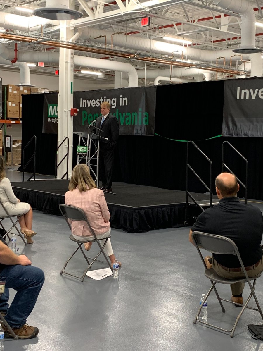A great day in Cranberry today for the grand opening of our new manufacturing facility!  Special thanks to @LeslieOsche and @ACE_Fitzgerald for joining us!  

#InvestinginSafety #InvestinginPA