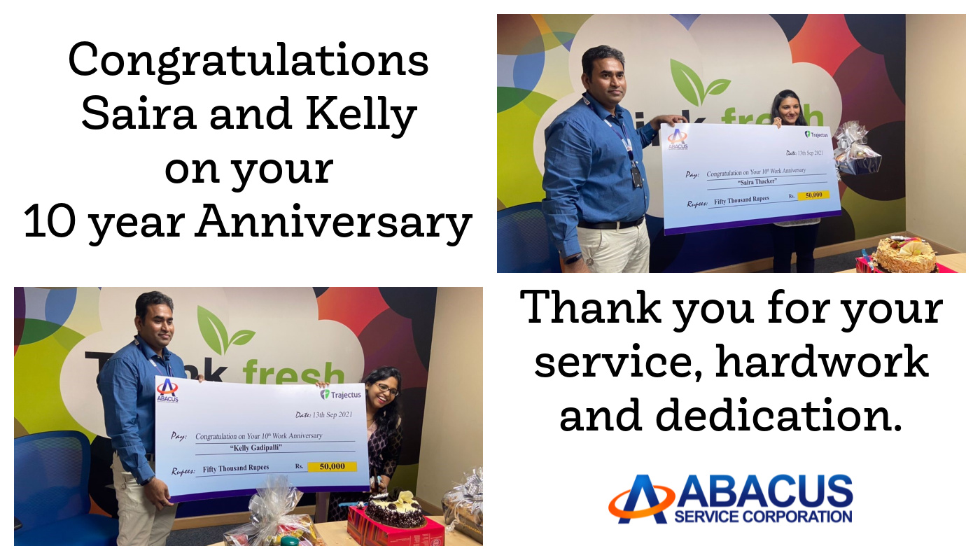 Abacus Service Corp on Twitter "Congratulations Saira and Kelly on