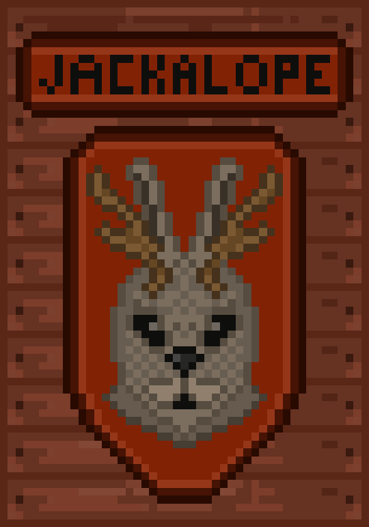 Troll2152's tweet photo. #jackalope for @Pixel_Dailies 
Follow Me!
Remember to check my past tweets.
#pixelart #pixelartists #art #pixel_dailies https://t.co/pyvJq9kwxg