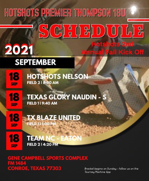 Schedule for this weekend‼️