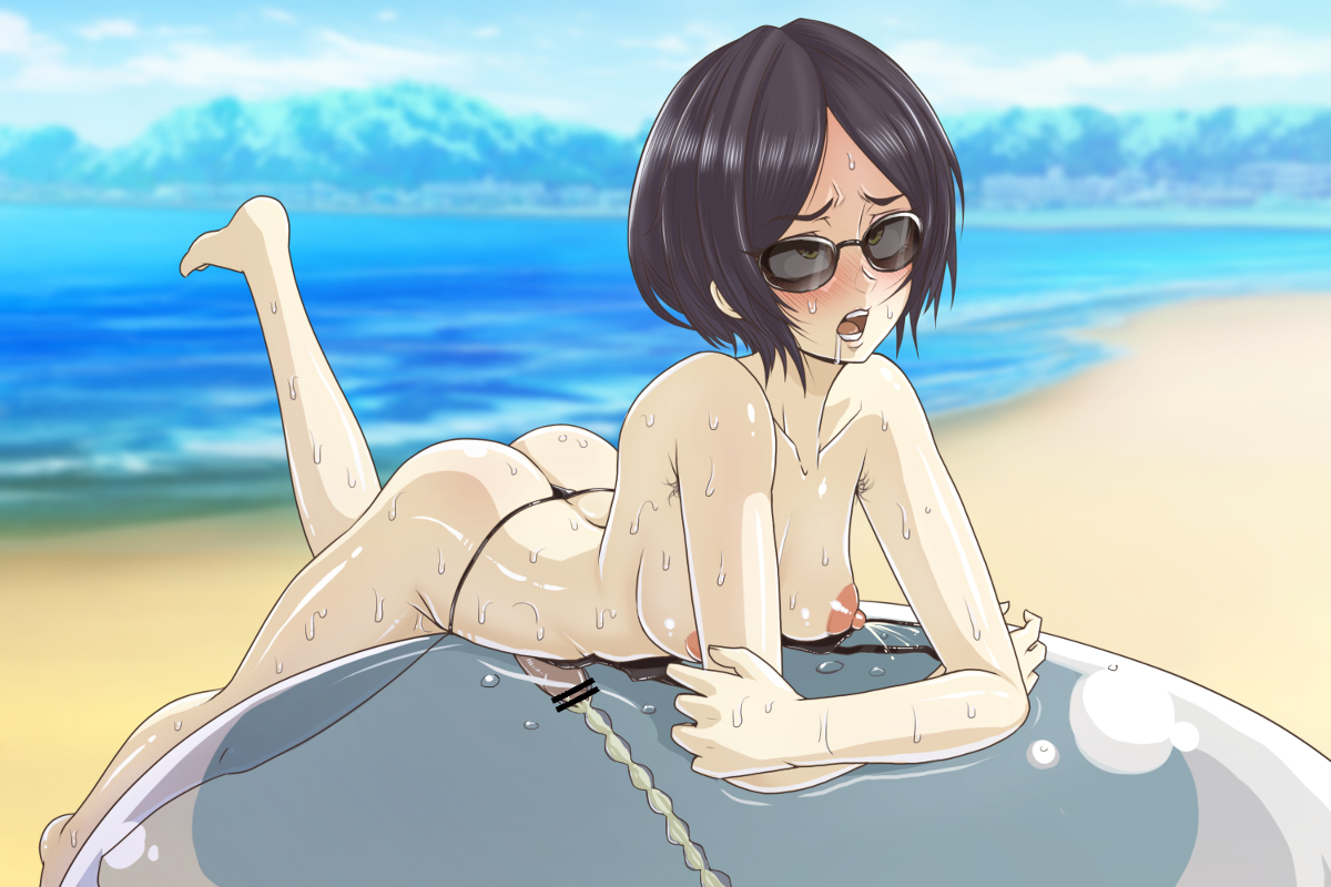 [R-18] ふたなりビーチでオナっちゃう奏 #ふたなり #アイドルマスターシンデレラガールズ #速水奏 #母乳 #日焼け https://t.co/gCggHV0C6s 