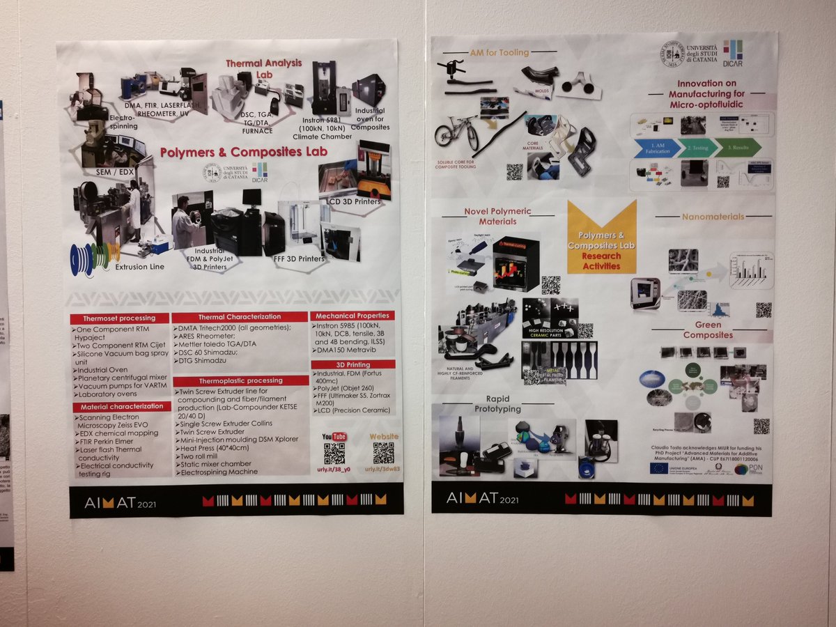LabPolymers's tweet image. Polymers and Composites Lab&apos;s stand at #AIMAT2021.
@unict_it @DICArUnict