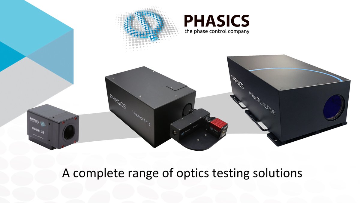 Phasics_SA's tweet image. Did you know that Phasics has a complete range of optics testing solutions? 
Discover our #opticalmetrology solutions. From standalone #wavefrontsensors (SID4) to fully integrated test stations (Kaleo MultiWAVE), including a modular solution (Kaleo Kit): phasics.com/en/all-product…