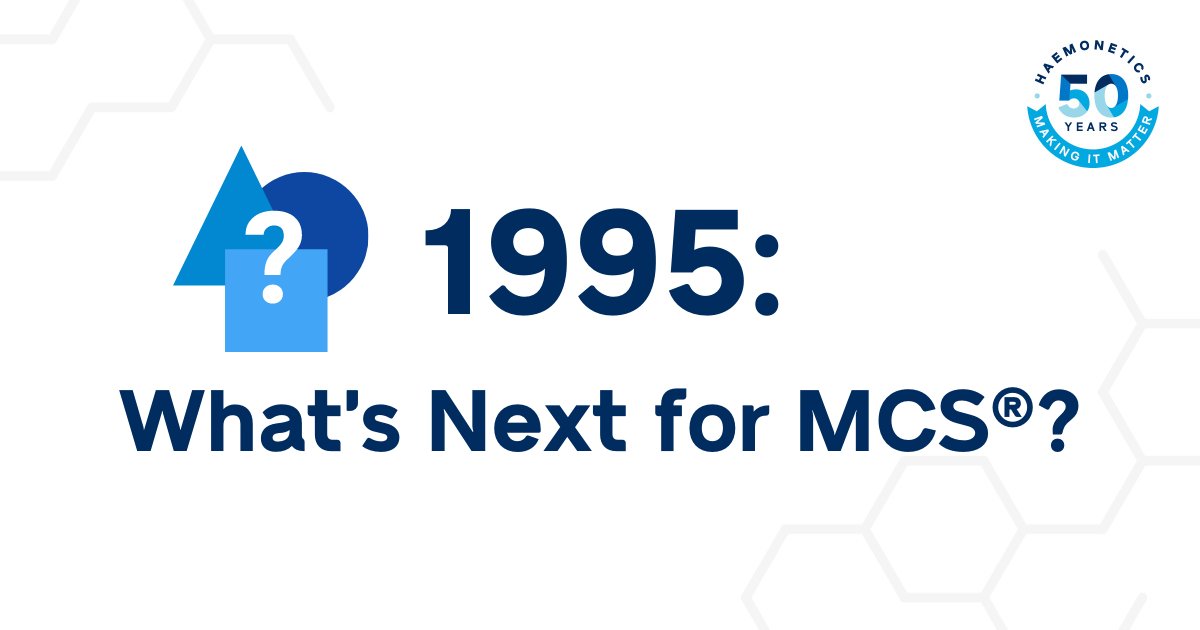 HaemoneticsCorp's tweet photo. Taking our MCS® family to the next level, we launched the MCS®+ mobile platelet collection system in 1995. #50YearsofHAE https://t.co/8xl5boRczm