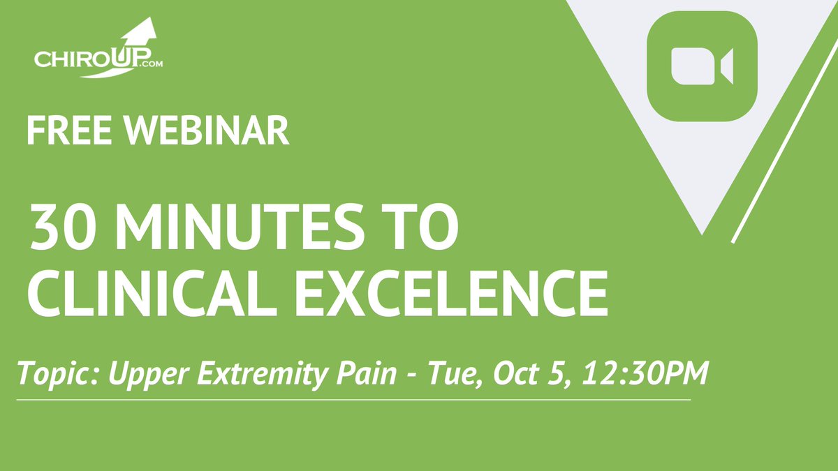 ChiroUp's tweet photo. ChiroUp is hosting a Free Webinar on Upper Extremity Pain. Would you like to attend? 

Register here 👉 https://t.co/IuNORpHPrD. https://t.co/iQP0c7bh7V