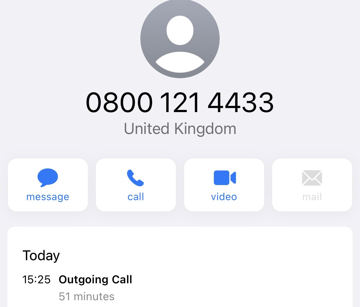 Dafodilbelly's tweet photo. @DWP excellent service. 50 minutes on hold just to be cut off when your advisor answered. No ability to leave a message or have a call back. https://t.co/qcZ7J3gavG