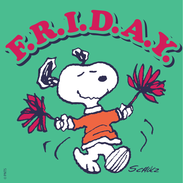 Snoopy's tweet photo. The best day of the week! #FridayFeeling https://t.co/LmcJeysvSR