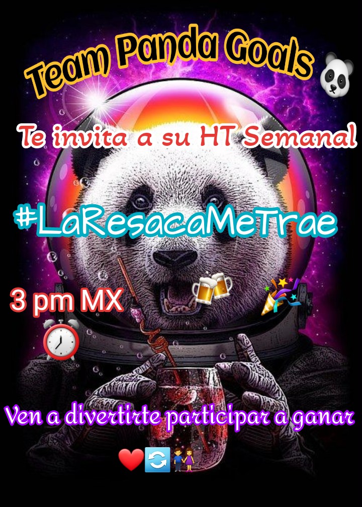 agradecemos la invitación a su ht 
#LaResacaMeTrae
bien desubicada gracias a team 
#TeamPandasGoals 
Somos los Dragones más maleducados 😀🤭 
#TeamFenixDragon