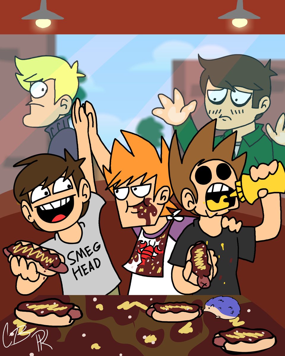 Daily Eddmatt on X: On 6/18/21 the official Eddsworld account posted this  drawing which shows Matt carrying Edd,and Tom carrying Matt,but it also  shows Matt smiling at Edd while he holds a